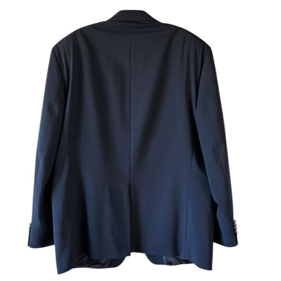 Michael Kors Mens Navy Blue Center Vent 2 Button Blazer - Picture 2 of 6